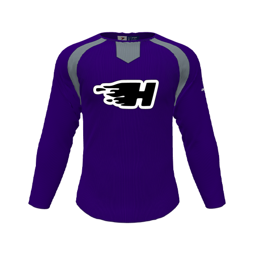 [CUS-DFW-PULL-FLC-CNK-LSL-PUR-YS-LOGO2] Pullover (Youth S, Purple, Logo 2)