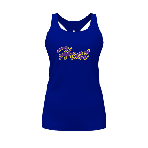 [CUS-DFW-RCBK-PER-RYL-FYS-LOGO1] Racerback Tank Top (Female Youth S, Royal, Logo 1)