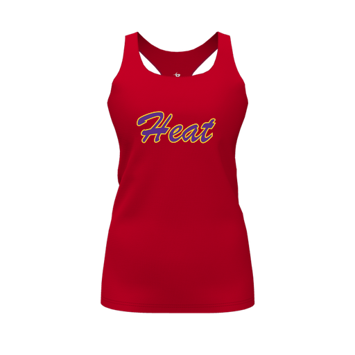 [CUS-DFW-RCBK-PER-RED-FYS-LOGO1] Racerback Tank Top (Female Youth S, Red, Logo 1)