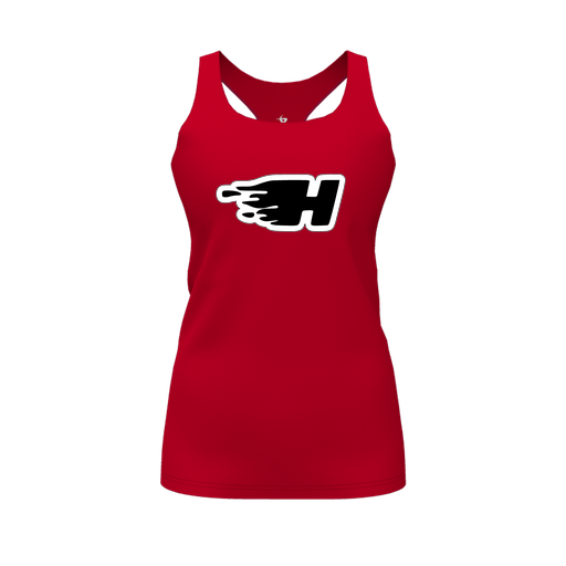 [FT0TRBRD-FYS-LOGO2] Decker Racerback Tank Top (Female Youth S, Red, Logo 2)