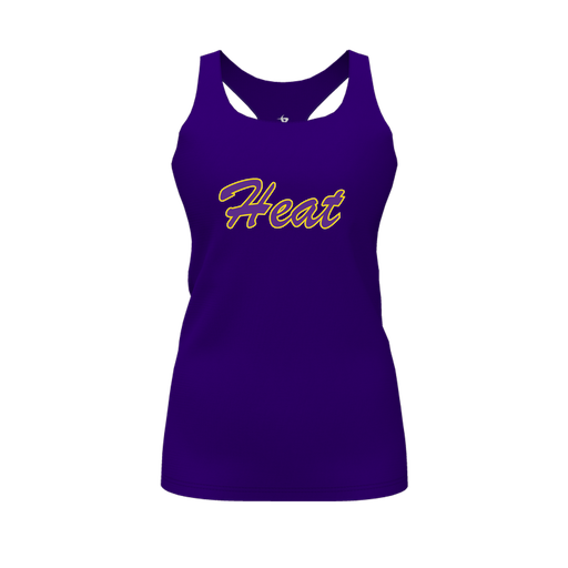 [FT0TRBPP-FYS-LOGO1] Decker Racerback Tank Top (Female Youth S, Purple, Logo 1)