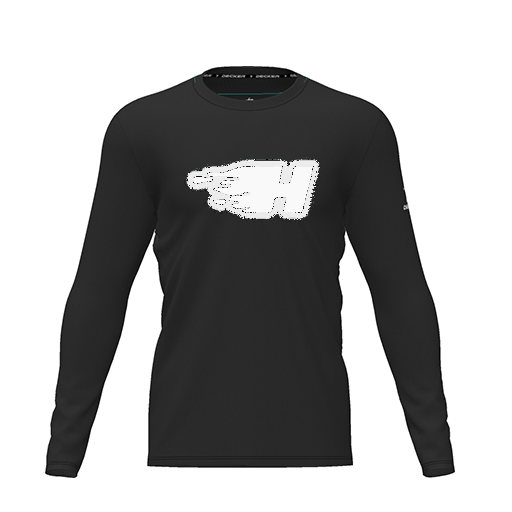 [FTLCDFBK-YXS-LOGO2] Dri Fit Performance T-Shirt (Youth XS, Black, Logo 2, Long Sleeve)