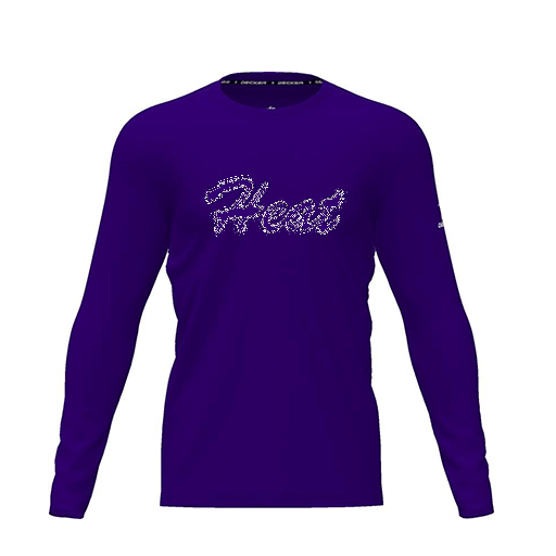 [FTLCDFPP-YXS-LOGO1] Dri Fit Performance T-Shirt (Youth XS, Purple, Logo 1, Long Sleeve)
