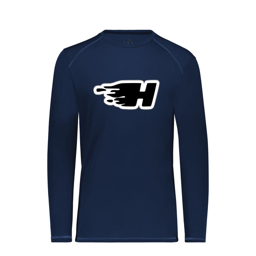 [6845.065.S-LOGO2] Men's SoftTouch Long Sleeve (Adult S, Navy, Logo 2)