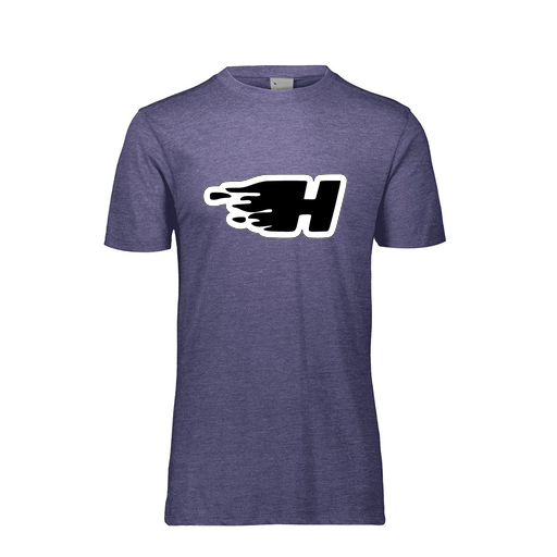 [FTSCUBNV-YS-LOGO2] Decker Youth Tri-Blend T-Shirt - Short Sleeve (Youth S, Navy, Logo 2)