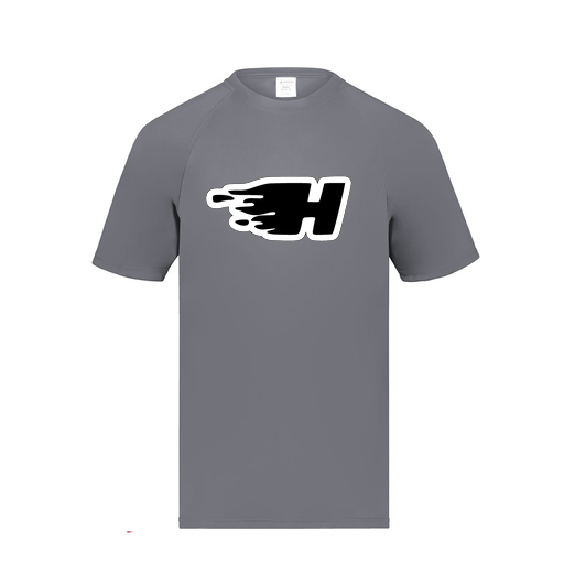 [2791.059.S-LOGO2] Youth Smooth Sport T-Shirt (Youth S, Gray, Logo 2)