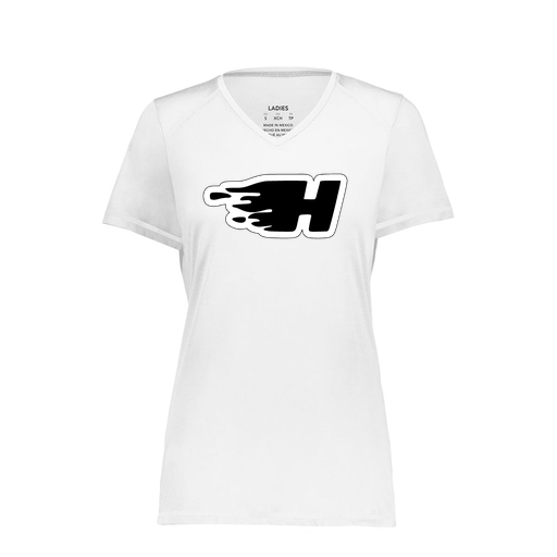 [6844.005.XS-LOGO2] Women's SoftTouch Short Sleeve (Female Adult XS, White, Logo 2)