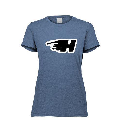[FTSCUBNV-FAXS-LOGO2] Decker Women's Tri-Blend T-Shirt - Short Sleeve (Female Adult XS, Navy, Logo 2)
