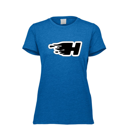 [FTSCUBRY-FAXS-LOGO2] Decker Women's Tri-Blend T-Shirt - Short Sleeve (Female Adult XS, Royal, Logo 2)