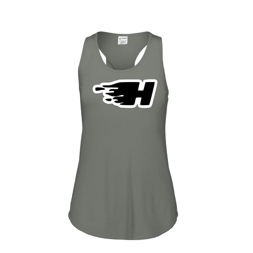 [FT0TUBGY-FAS-LOGO2] Ladies Tri Blend Tank Top (Female Adult S, Gray, Logo 2)