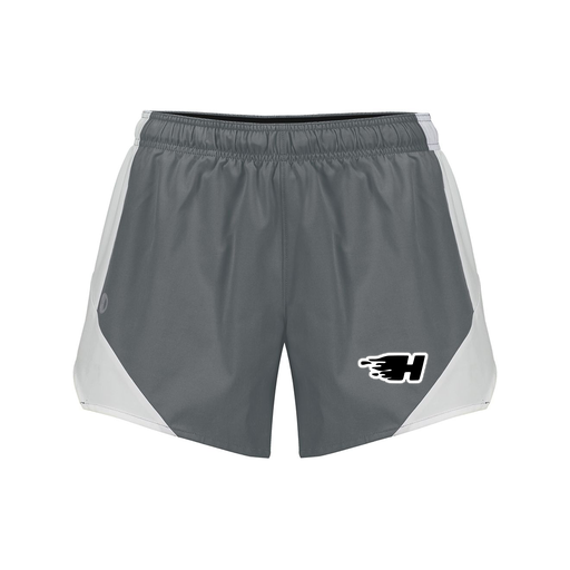[229489.R04.S-LOGO2] Girls Olympus Shorts (Female Youth S, Gray, Logo 2)