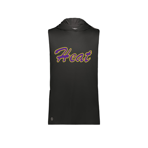 [222590.080.XS-LOGO1] Men's CoolDry Sleeveless Hoodie (Adult XS, Black, Logo 1)