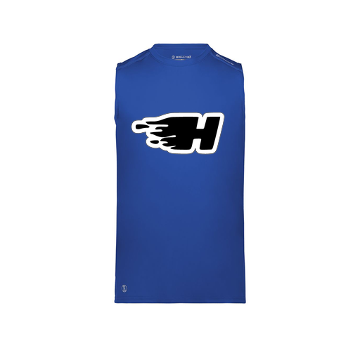 [222593.060.S-LOGO2] Men's CoolDry TankTop (Adult S, Royal, Logo 2)
