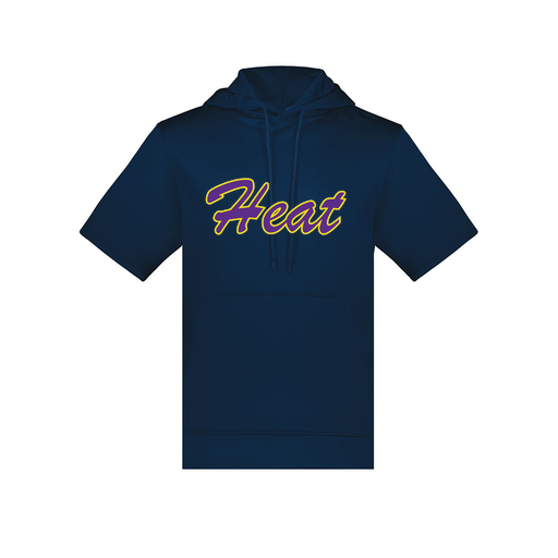 [6871.065.S-LOGO1] Men's Dri Fit Short Sleeve Hoodie (Adult S, Navy, Logo 1)