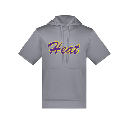 [6871.059.S-LOGO1] Men's Dri Fit Short Sleeve Hoodie (Adult S, Gray, Logo 1)
