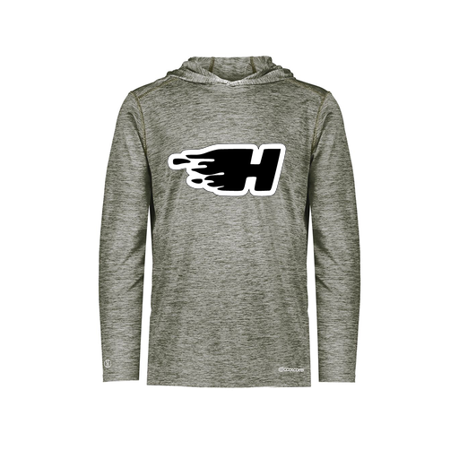 [FOLHCGGY-YS-LOGO2] Decker Youth Charge Hoodie (Youth S, Gray, Logo 2)