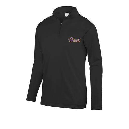[FOLQFFBK-AS-LOGO1] Decker Men's FlexFleece 1/4 Zip (Adult S, Black, Logo 1)
