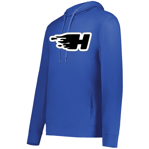 [222598.060.S-LOGO2] Men's Ventura Thin Knit Hoodie (Adult S, Royal, Logo 2)