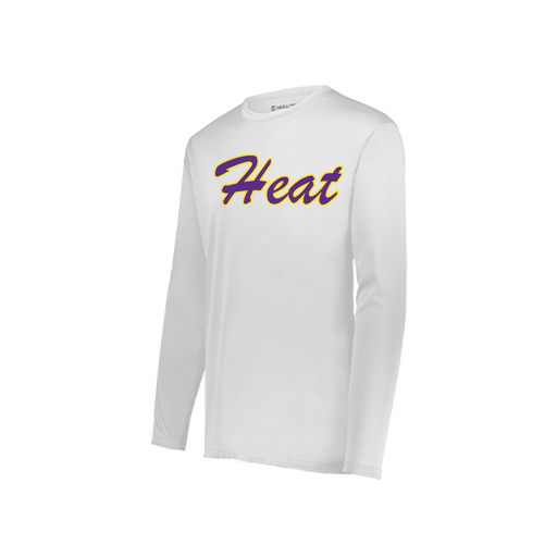 [222823.005.S-LOGO1] Youth LS Smooth Sport Shirt (Youth S, White, Logo 1)