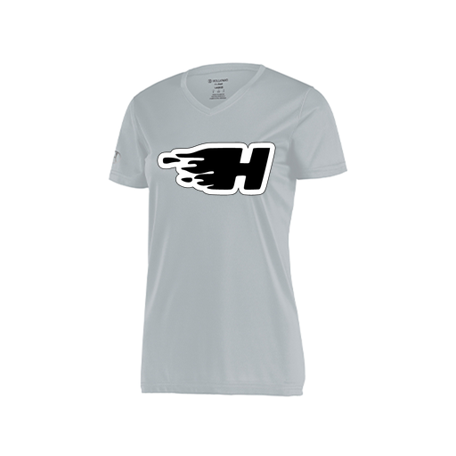 [222820.099.S-LOGO2] Ladies Movement Dri Fit Shirt (Female Adult S, Silver, Logo 2)